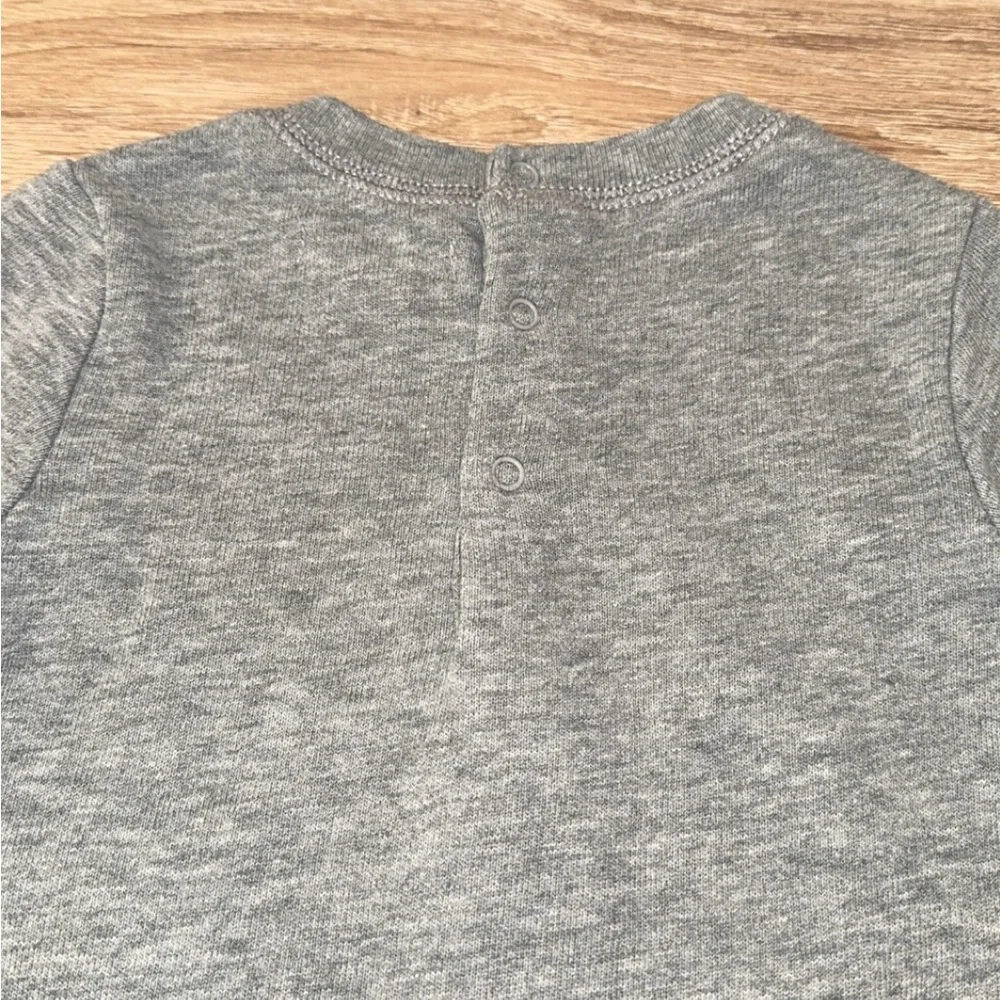 Ralph Lauren Polo‎ Bear Gray Fleece Coverall One Piece Size 6 Months